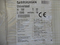 Paneelradiator, brugman, universeel compact, wit, t22 700x560 - afbeelding 3 van  4