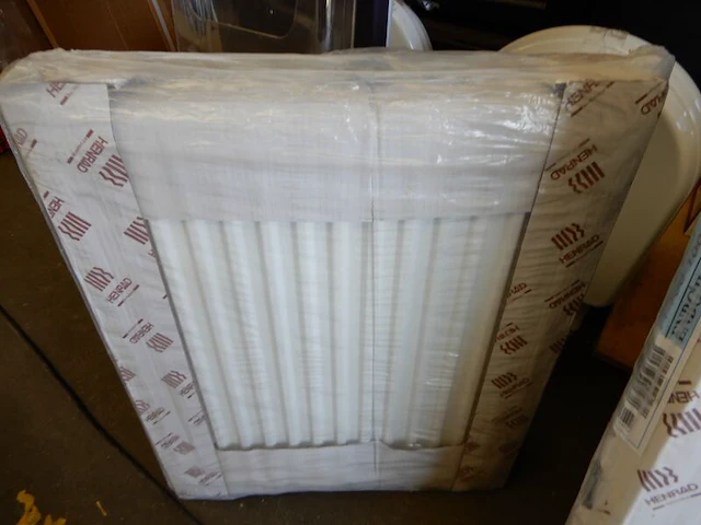 Paneelradiator, henrad, softline, wit, t11 600x500 - afbeelding 1 van  3