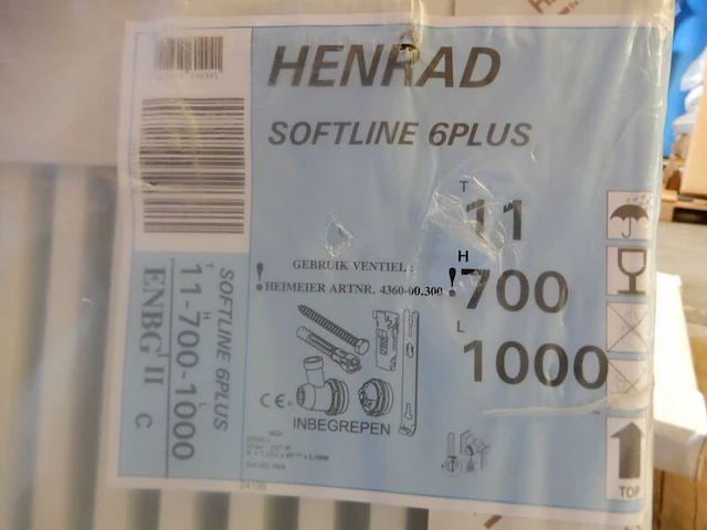Paneelradiator, henrad, softline, wit, t11 700x1000 - afbeelding 3 van  3