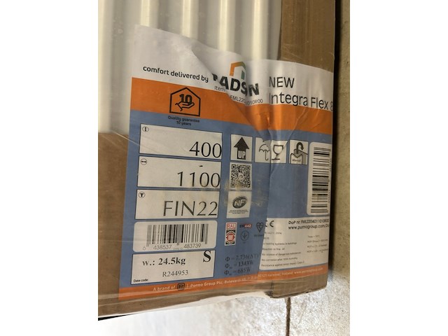 Paneelradiator radson, fin224001100 - afbeelding 3 van  3