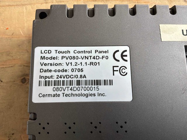 Panelvisa pv080-vnt4d-fo touchscreen controle paneel - afbeelding 3 van  3