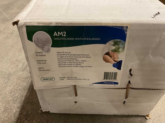 Panflex am2 10m ongeïsoleerde ventilatieslang (2x) - afbeelding 3 van  3