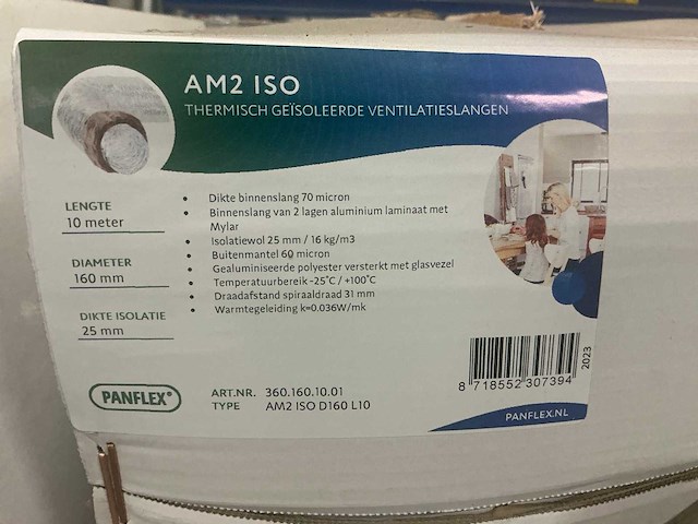 Panflex am2 iso aks ventilatieslang (9x) - afbeelding 4 van  4