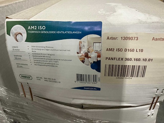 Panflex am2 iso d160 l10 ventilatieslang (9x) - afbeelding 5 van  5