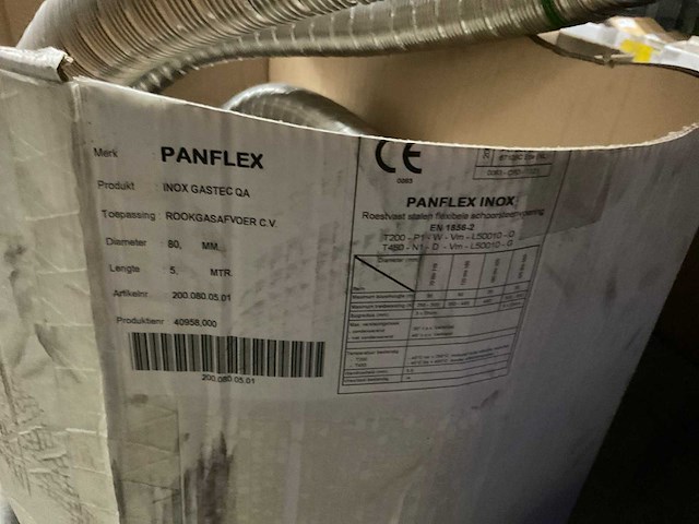 Panflex inox gastec qa rookgasafvoer - afbeelding 2 van  2