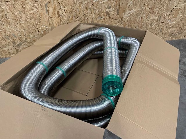 Panflex rookgasafvoerleiding rvs flexibel inox ø130mm rol a 10m - afbeelding 1 van  6