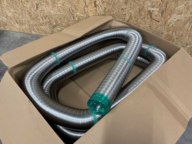Panflex rookgasafvoerleiding rvs flexibel inox ø130mm rol a 10m - afbeelding 2 van  6