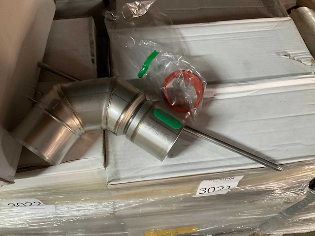 Panflex rvs bocht 90 rookgasafvoersysteem (25x) - afbeelding 2 van  2