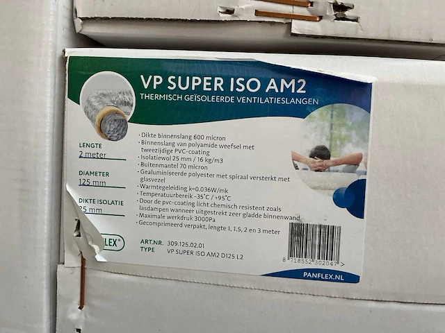 Panflex vp super iso am2 geïsoleerde ventilatiebuis (23x) - afbeelding 2 van  3