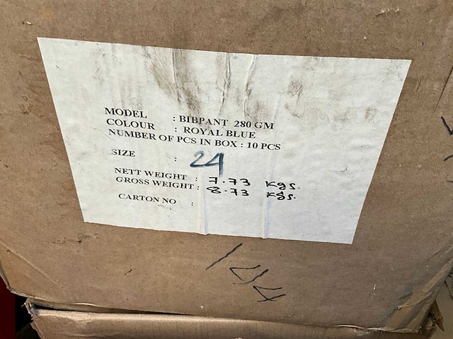 Pangoline - work out basic - bibpant 280 gm - partij overige werkkleding - afbeelding 2 van  5