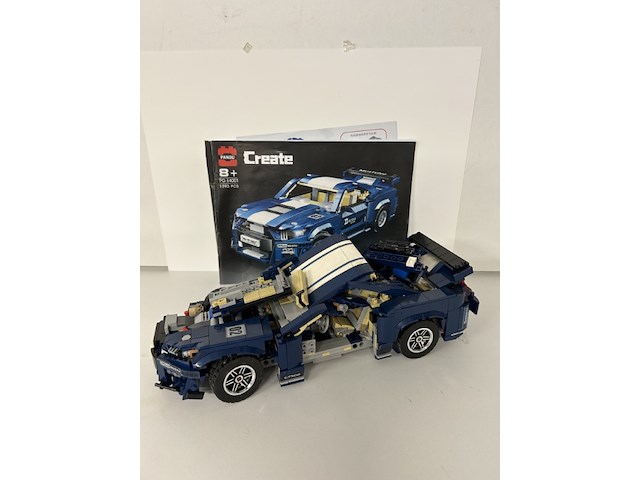 Pangu create pg-14001 mustang gt500 sports car (1393 pcs) - met boekje - afbeelding 1 van  3