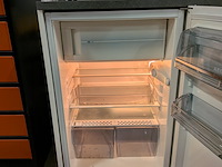 Pantrymeubel met koelkast en toebehoren, wit/grijs - afbeelding 2 van  12