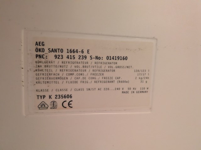 Pantrymeubel met koelkast en toebehoren, wit/grijs - afbeelding 3 van  12