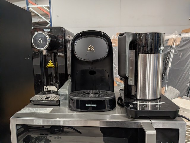 Pantrymeubel met koelkast en toebehoren, wit/grijs - afbeelding 6 van  12