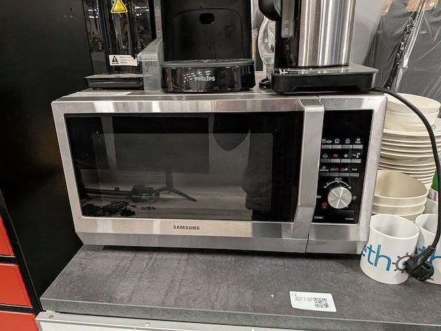 Pantrymeubel met koelkast en toebehoren, wit/grijs - afbeelding 9 van  12