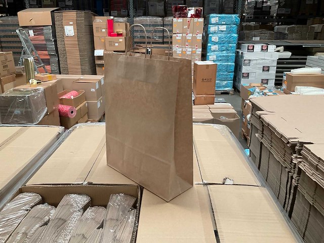 Papieren draagtassen (2000x) - afbeelding 1 van  3