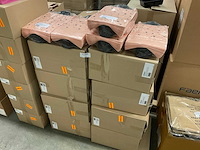 Papieren draagtassen blush/zwart 22x10x31 cm (2250x) - afbeelding 2 van  2