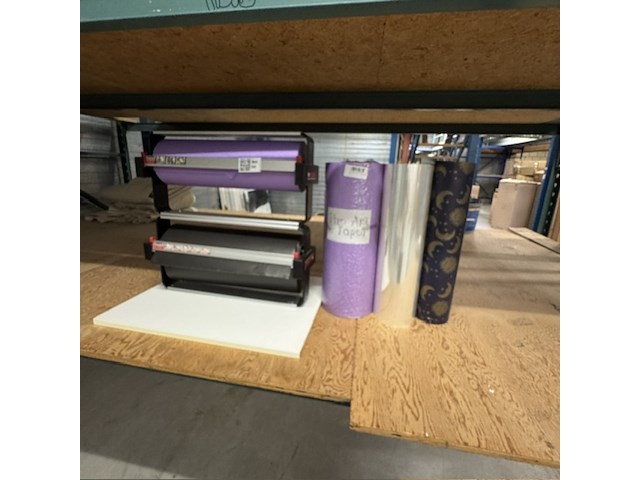 Papierrolhouder en 5x rol pakpapier legro, multi-block - afbeelding 1 van  5