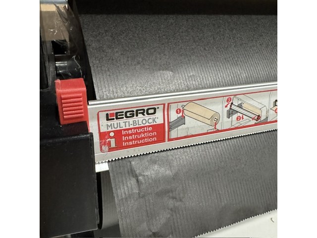 Papierrolhouder en 5x rol pakpapier legro, multi-block - afbeelding 5 van  5