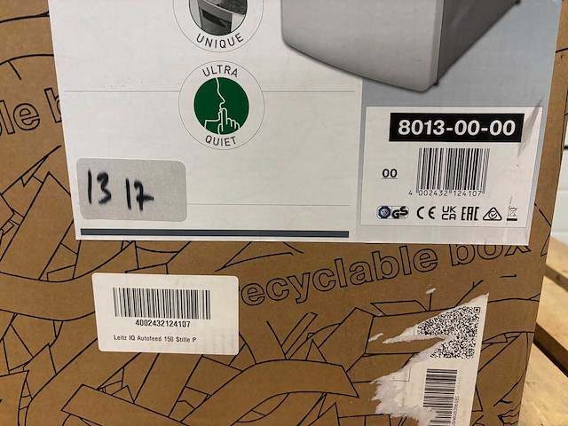 Papiervernietiger - leitz iq auto+ office 150 p4 snippers 4x28mm - afbeelding 2 van  2