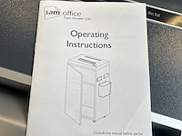 Papiervernietiger 53 liter 18 vel capaciteit beveiligingsniveau p5 sam creative, 2290 - afbeelding 4 van  7