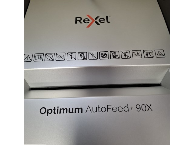 Papiervernietiger rexel, optimum autofeed 90x - afbeelding 3 van  3
