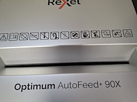 Papiervernietiger rexel, optimum autofeed 90x - afbeelding 3 van  3