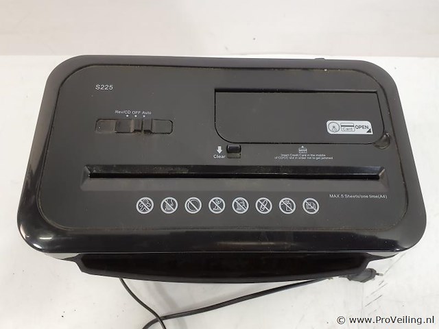 Papierversnipperaar s225 - afbeelding 2 van  3