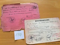 Papierwaren oa bescheinigung