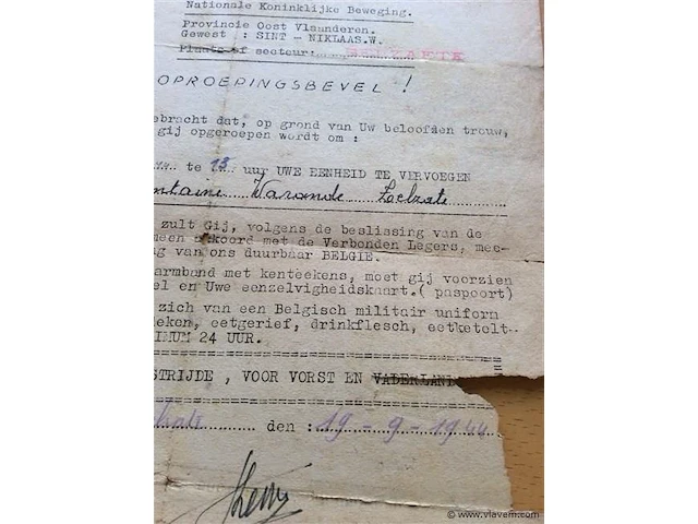 Papierwaren oa oproepingsbevel - afbeelding 2 van  2