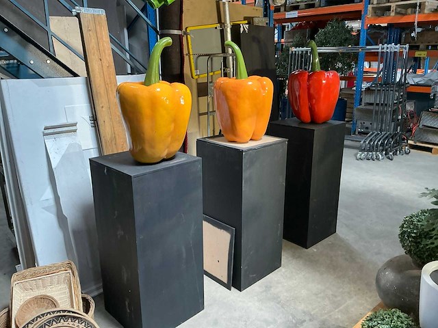 Paprika decoratie (3x) - afbeelding 2 van  6