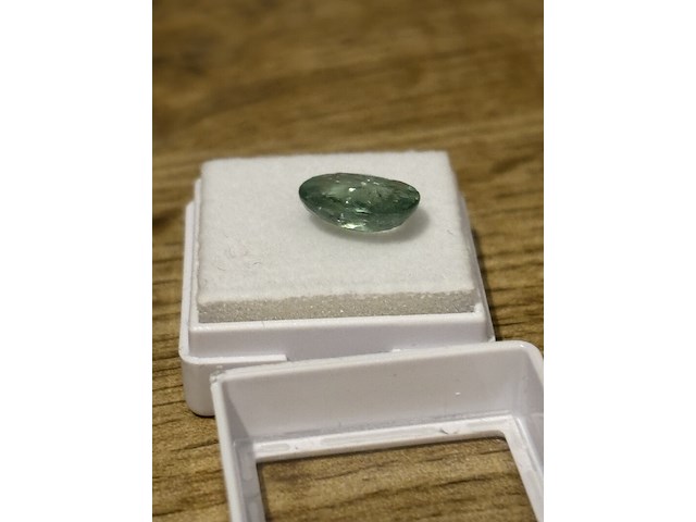 Paraiba-turmalin – 3.66 karat seltener natürlicher paraiba-turmalin (zertifiziert), groen - afbeelding 1 van  8