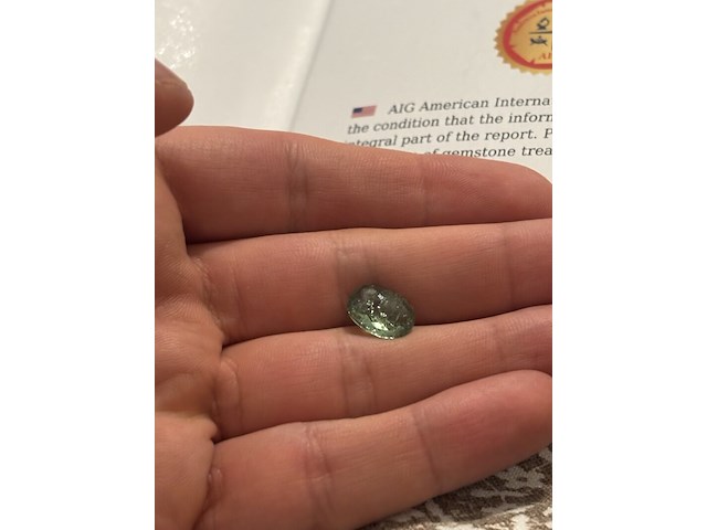 Paraiba-turmalin – 3.66 karat seltener natürlicher paraiba-turmalin (zertifiziert), groen - afbeelding 2 van  8