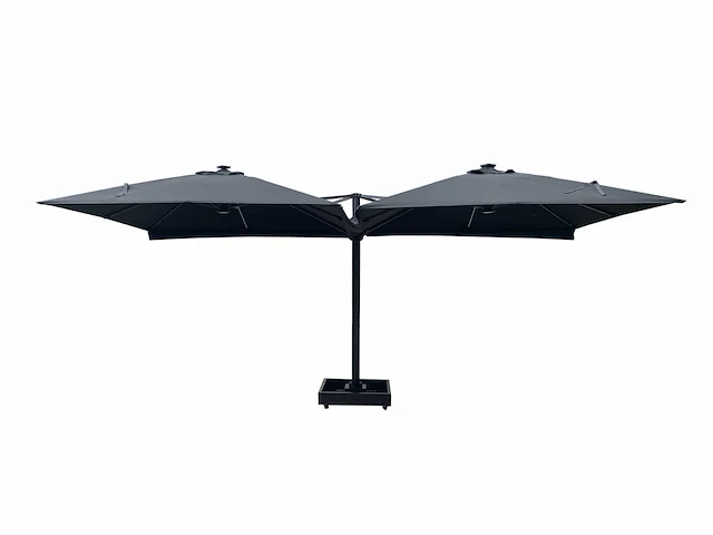 Parasol - aluminium frame, 200 grams brandvertragend doek - paralux - excl. parasolvoet; de parasol is voorzien van een grondanker - shadeon - afbeelding 3 van  10