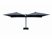 Parasol - aluminium frame, 200 grams brandvertragend doek - paralux - excl. parasolvoet; de parasol is voorzien van een grondanker - shadeon - afbeelding 3 van  10