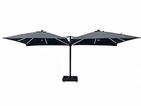 Parasol - aluminium frame, 200 grams brandvertragend doek - paralux - excl. parasolvoet; de parasol is voorzien van een grondanker - shadeon - afbeelding 7 van  10