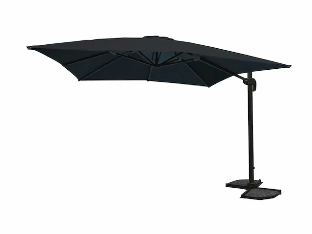 Parasol - aluminium frame, 200 grams brandvertragend doek - paralux - incl. parasolvoet; zelf te verzwaren - caviero - afbeelding 1 van  2
