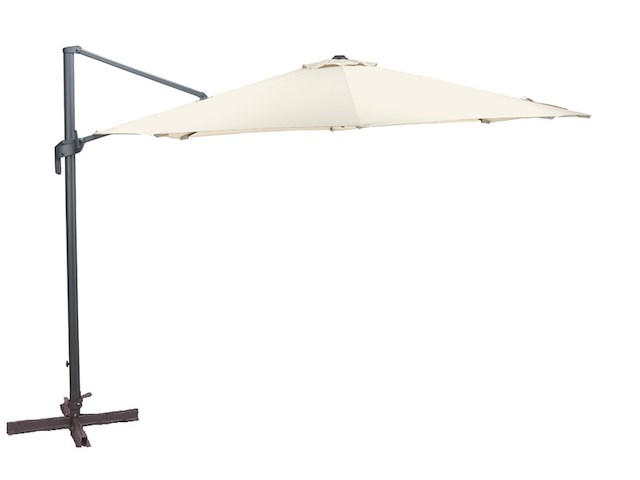 Parasol 330x330 cm ecru garden impressions, hawai, ecru - afbeelding 1 van  5