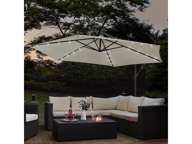Parasol 350cm led - afbeelding 7 van  14