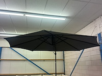Parasol 3x3m inclusief voet, antraciet - afbeelding 2 van  5