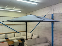 Parasol 3x3m inclusief voet, antraciet - afbeelding 4 van  5