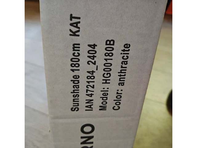 Parasol, hg00180d, antraciet - afbeelding 3 van  3
