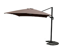 Parasol paralux, 3x3 m, taupe / sandy - afbeelding 1 van  2