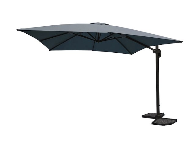 Parasol paralux, 3x4 m, donkergrijs - afbeelding 1 van  2