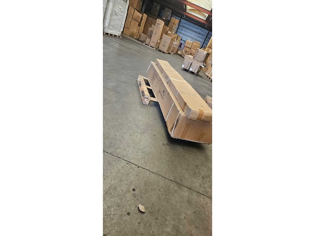 Parasol paralux, dubbel 3x3 m, taupe / sandy - afbeelding 3 van  3