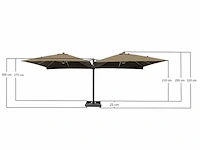 Parasol paralux, feranova, wit - afbeelding 4 van  10