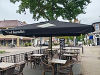 Parasol trippel karmeliet met bevestiging steun - afbeelding 1 van  2