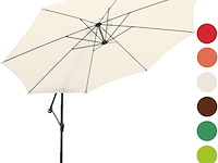 Parasol voor de tuin diameter 3,5 m miadomodo, amps03/2beige, beige - afbeelding 1 van  4