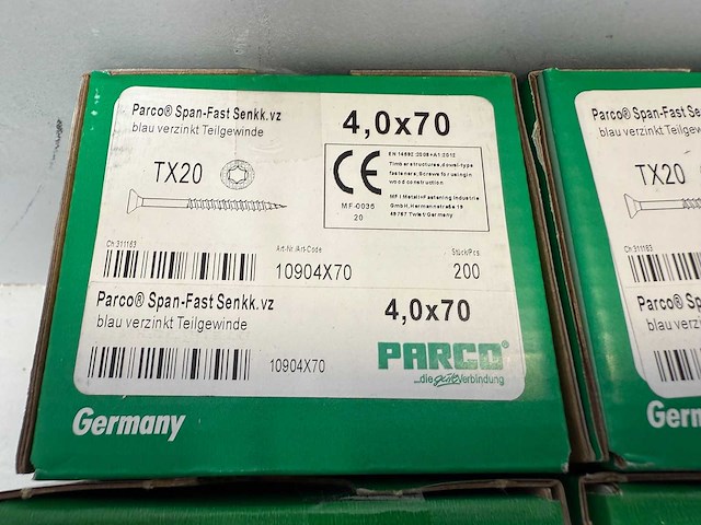 Parco hout schroeven diverse maten 5800 stuks - afbeelding 2 van  10