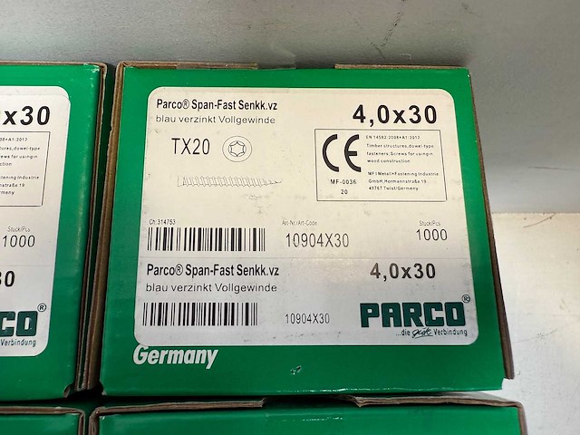 Parco hout schroeven diverse maten 5800 stuks - afbeelding 6 van  10